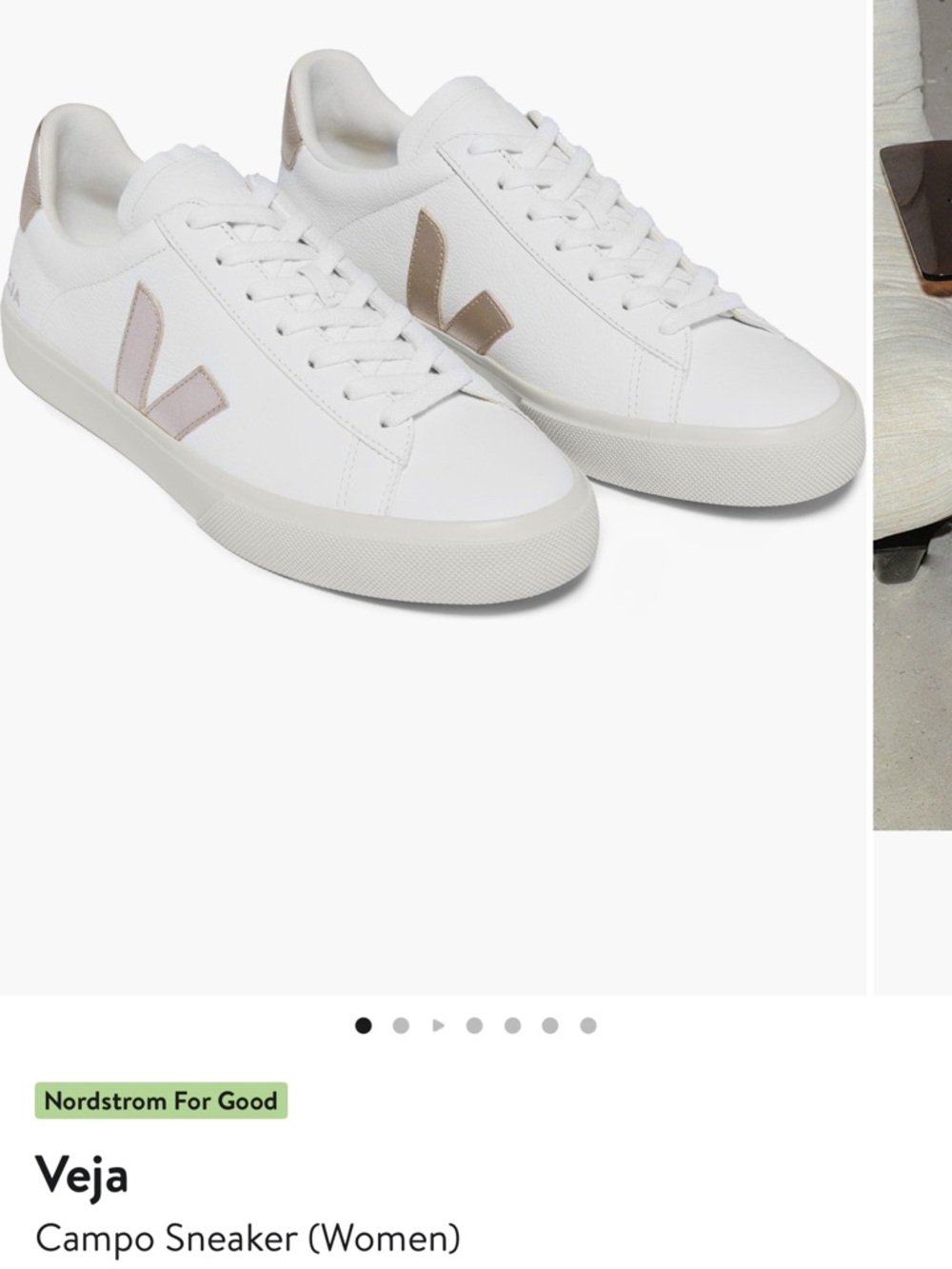 Veja Campo Sneakers LIKE NEW white/platine